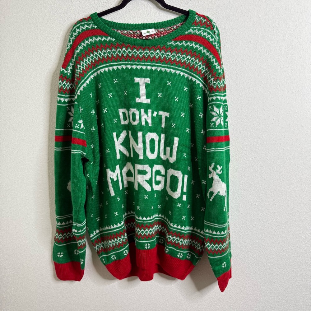National Lampoon's Christmas Vacation I Don’t Know Margot Christmas Sweater 3X - Picture 11 of 16